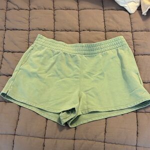 Hollister Light Green Women's Athletic Shorts